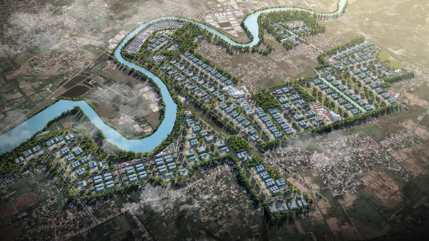 Phối cảnh dự án KCN Tràng Duệ 3, TP Hải Phòng. Ảnh: Kinh Bắc.