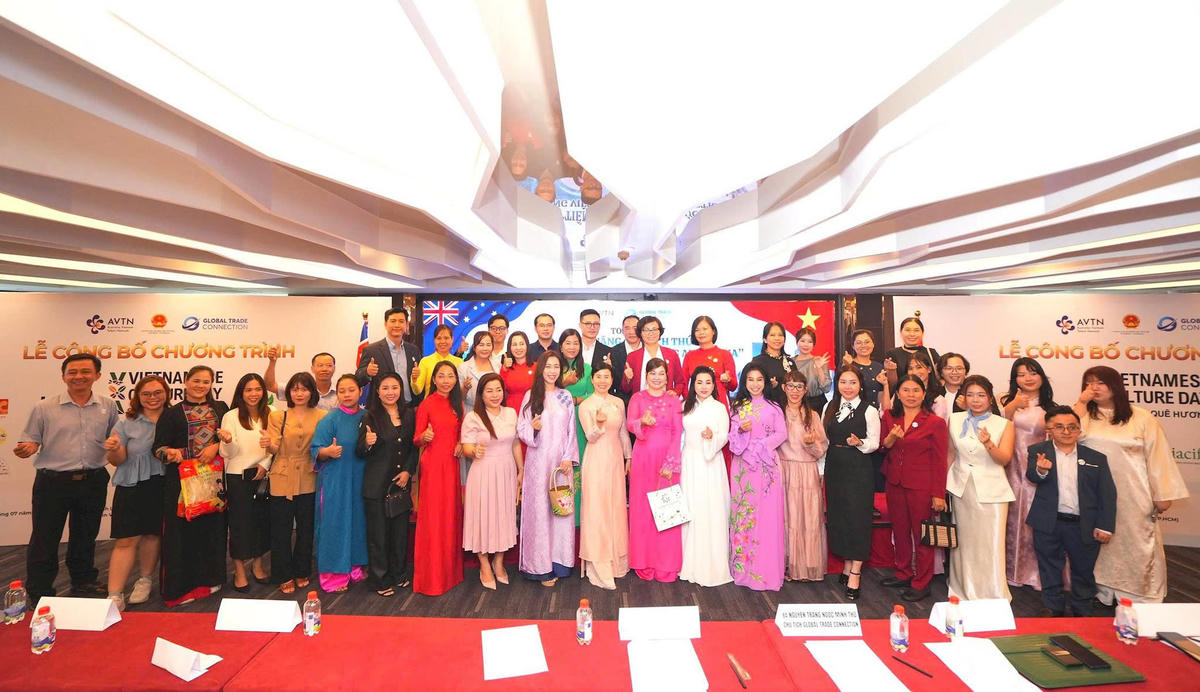 Các đại biểu tham dự lễ công bố chương trình Vietnamese Culture Day 2026 – Sắc màu quê hương tại Tây Australia. Ảnh: BTC.
