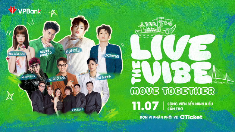 VPBank Live the Vibe - Move Together sẽ khởi động tại Cần Thơ vào ngày 11/7. Ảnh VPBank.