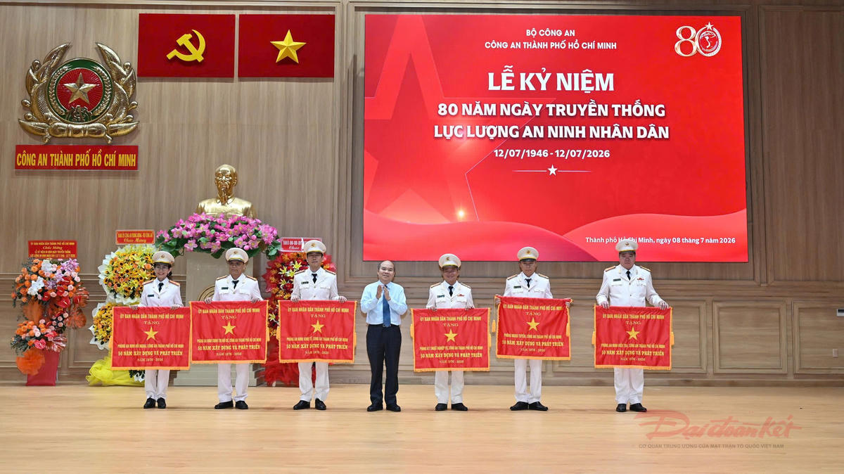 TP Hồ Chí Minh tổ chức Lễ kỷ niệm 80 năm Ngày Truyền thống lực lượng An ninh nhân dân