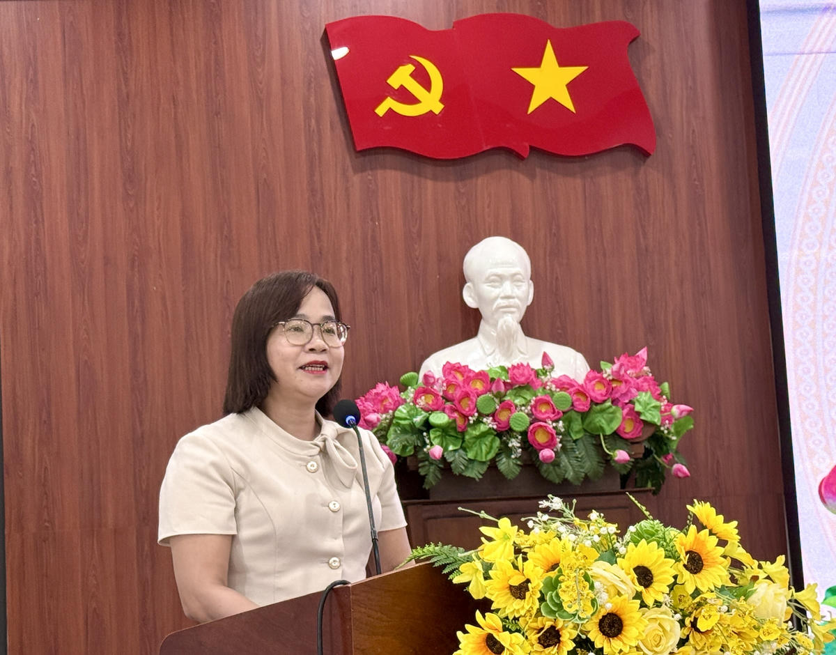 Bà Trần Thị Kim Hoa, Bí thư Đảng ủy phường Hải Châu. Ảnh: Nguyễn Tú.