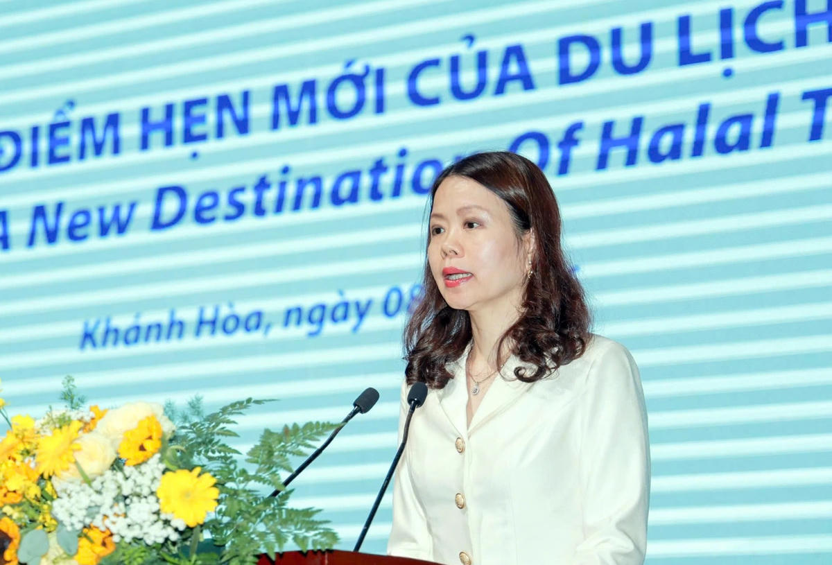 Thứ trưởng Bộ Ngoại giao Nguyễn Minh Hằng phát biểu khai mạc hội nghị.