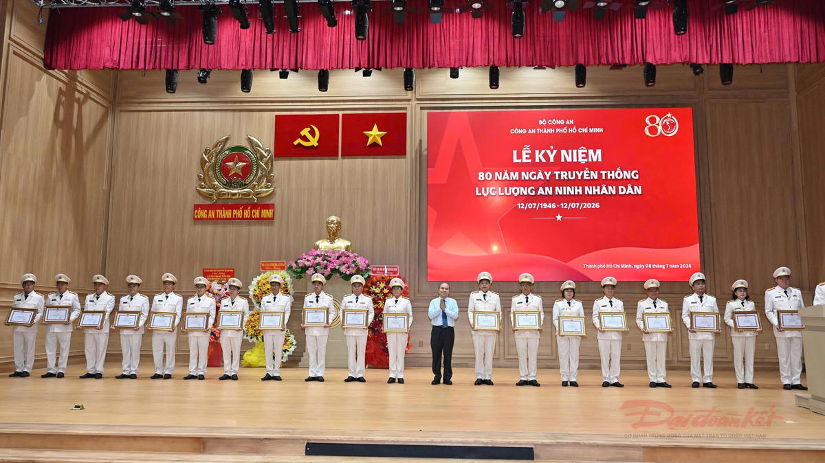 TP Hồ Chí Minh tổ chức Lễ kỷ niệm 80 năm Ngày Truyền thống lực lượng An ninh nhân dân