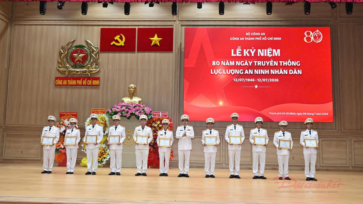 TP Hồ Chí Minh tổ chức Lễ kỷ niệm 80 năm Ngày Truyền thống lực lượng An ninh nhân dân