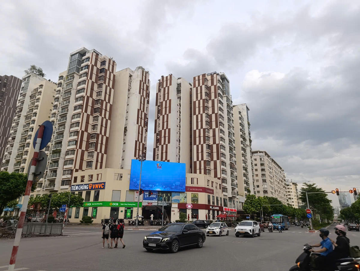 Khu vực trung tâm Hà Nội được ghi nhận vẫn có mức tăng giá đều đặn bất chấp thị trường rơi vào trạng thái sụt giảm mạnh thanh khoản. Ảnh: TC