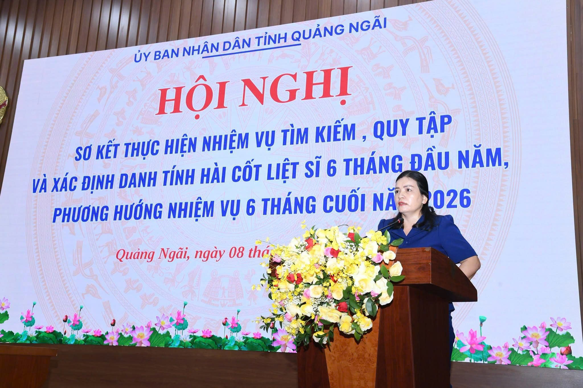 Phó Chủ tịch Thường trực UBND tỉnh Quảng Ngãi Y Ngọc phát biểu tại hội nghị. Ảnh: BT.
