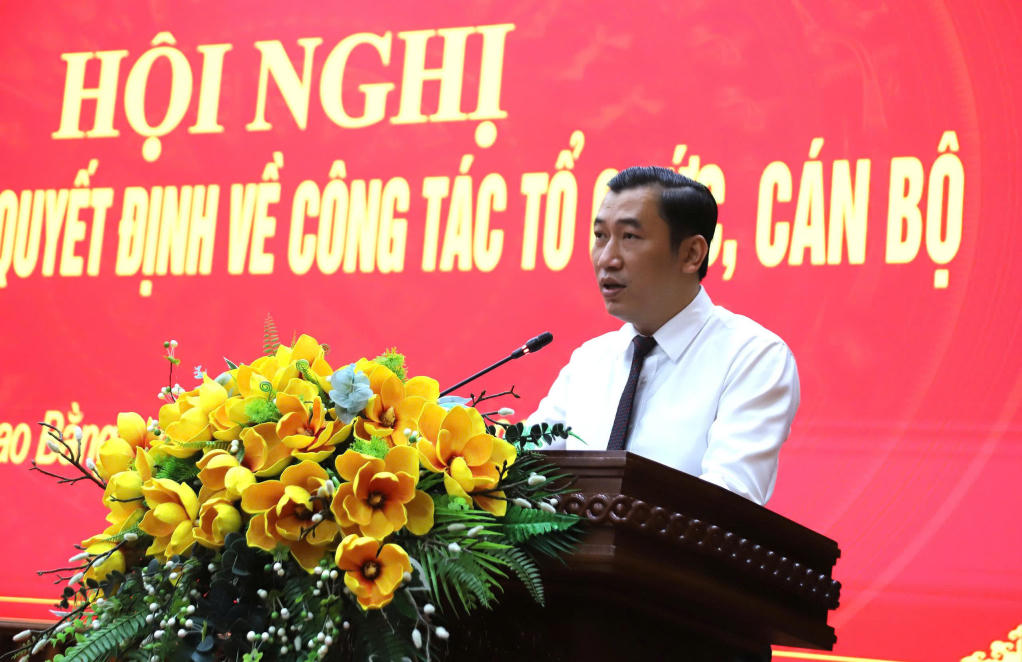 Ông Lưu Công Hữu - tân Giám đốc Ban Quản lý Dự án Đầu tư và Xây dựng tỉnh Cao Bằng.