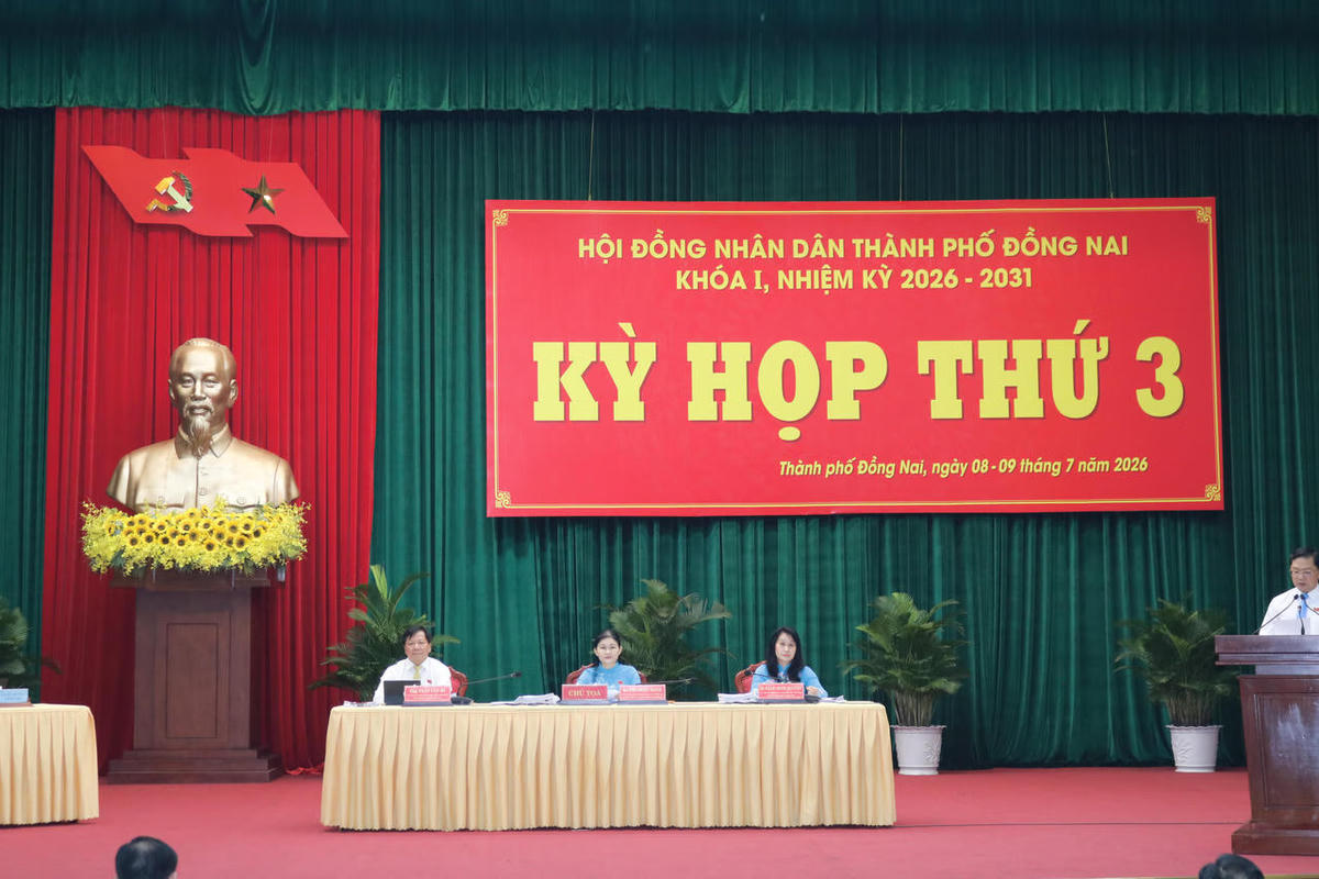 HĐND TP Đồng Nai khóa I, nhiệm kỳ 2026-2031 khai mạc Kỳ họp thứ 3. Ảnh: T.D