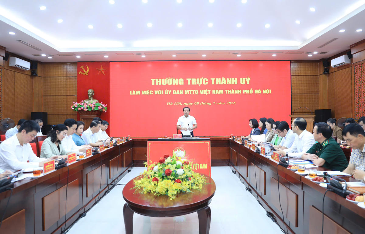 Quang cảnh buổi làm việc. Ảnh: PV