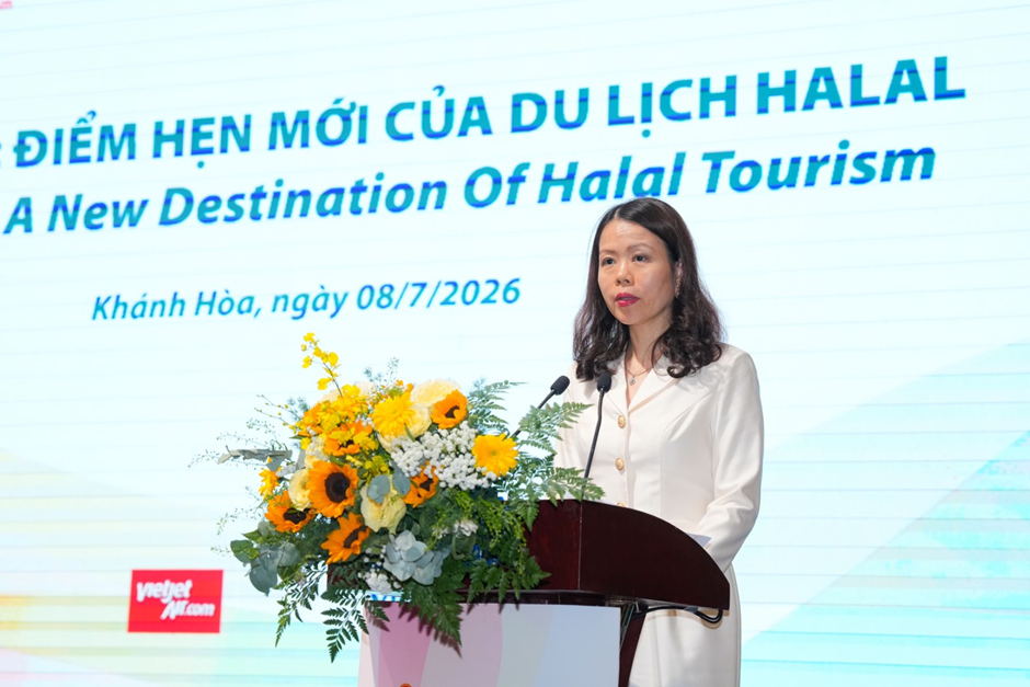 Thứ trưởng Ngoại giao Nguyễn Minh Hằng chia sẻ tại hội nghị.