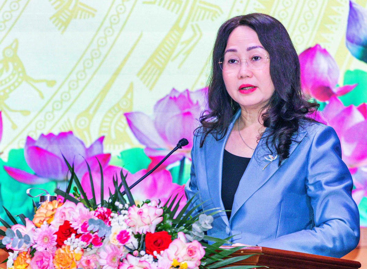 Bộ trưởng Bộ VHTTDL Lâm Thị Phương Thanh phát biểu tại Hội nghị sơ kết 6 tháng đầu năm và triển khai phương hướng, nhiệm vụ 6 tháng cuối năm 2026. 