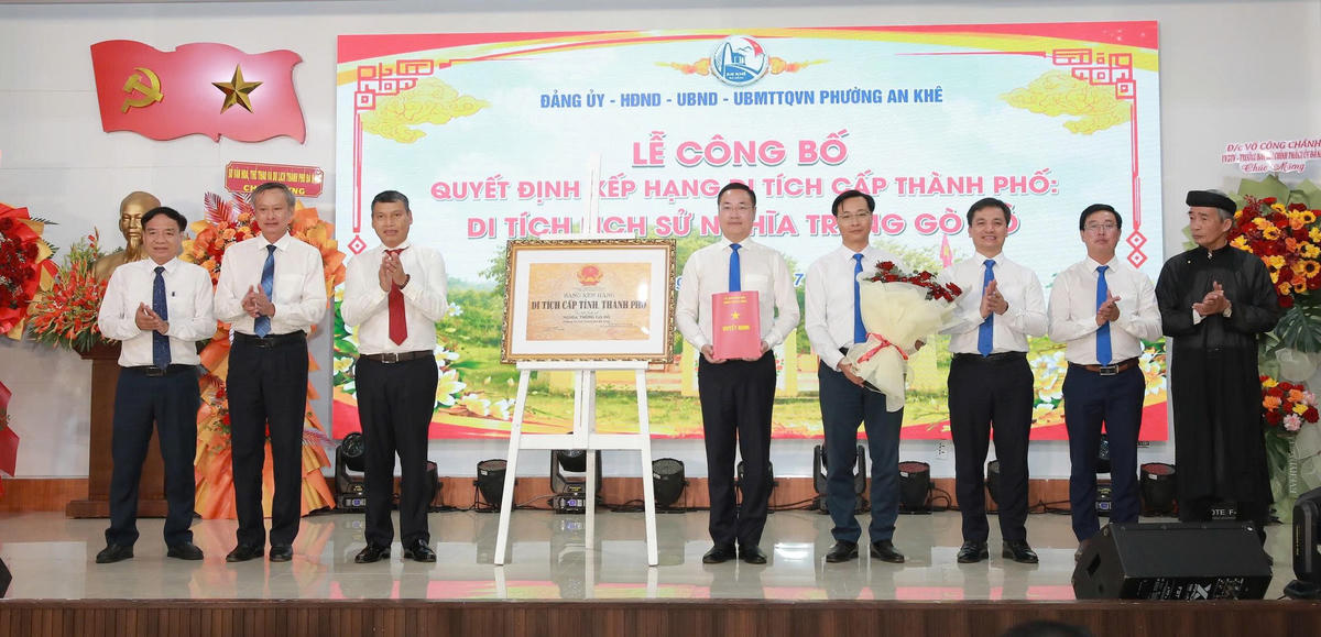 Nghĩa trủng Gò Đồ được công nhận di tích cấp thành phố.Ảnh: Nguyễn Tú.