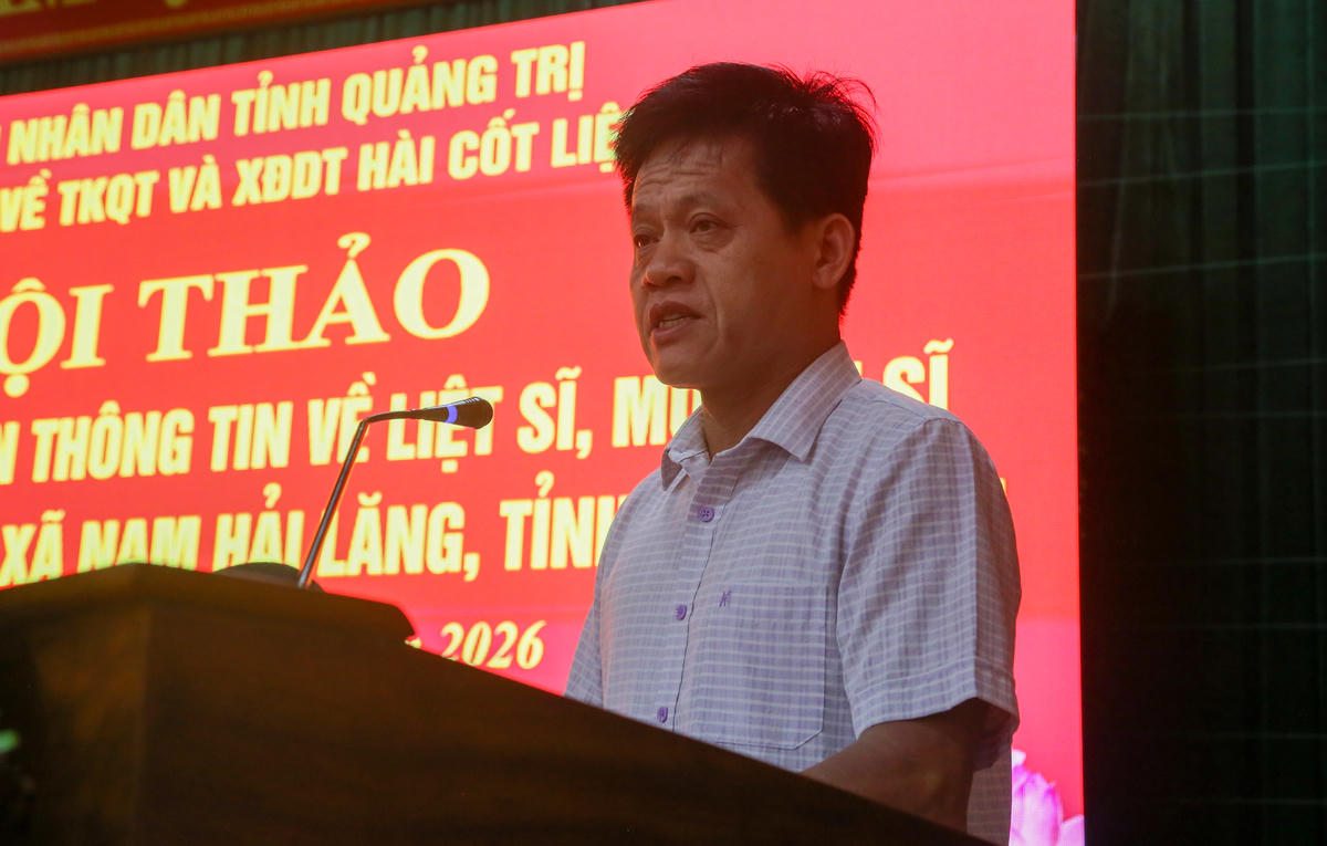 Ông Lê Văn Bảo phát biểu khai mạc hội thảo. Ảnh: Đỗ Văn.