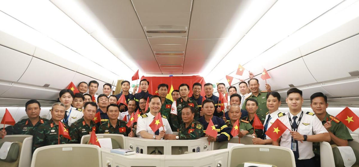 Mỗi chuyến bay đặc biệt của Vietnam Airlines không chỉ là nhiệm vụ mà còn là cam kết của Hãng hàng không Quốc gia trong việc lan tỏa tinh thần nhân ái, kết nối và sẻ chia với bạn bè quốc tế.