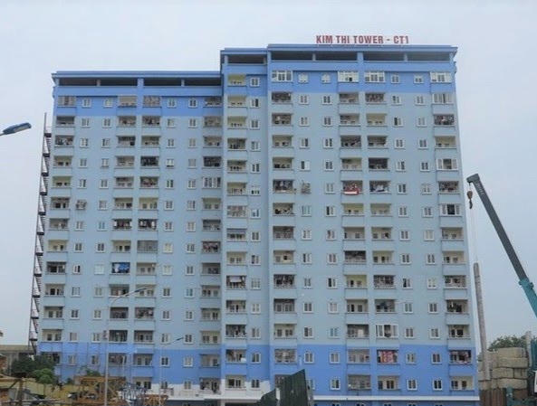 Một trong những công trình nhà ở xã hội đầu tiên tại Nghệ An do Công ty Cổ phần Địa ốc Kim Thi làm chủ đầu tư. Ảnh: NA