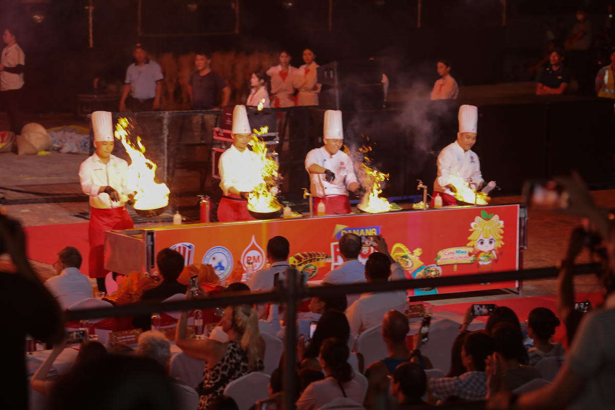 Trình diễn tại Lễ hội Food Tour Đà Nẵng 2026. Ảnh: Nguyễn Tú.