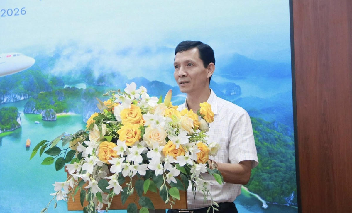 Ông Đỗ Thanh Bình, Phó Giám đốc Sở Văn hóa, Thể thao và Du lịch Hải Phòng phát biểu tại sự kiện. Ảnh: PT. 