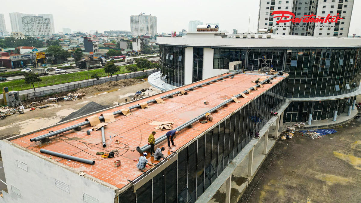 Hình hài bến xe khách mới ở cửa ngõ phía Nam Hà Nội dần lộ diện