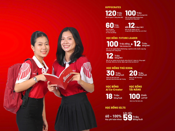 Nhiều chính sách học bổng được HIU triển khai trong mùa tuyển sinh 2026.