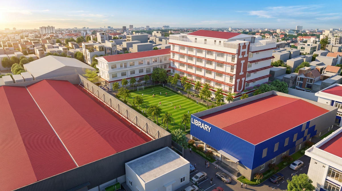 Việc học tập của sinh viên tại Cơ sở Đầm Sen được thiết kế phù hợp với tinh thần đào tạo hiện đại.