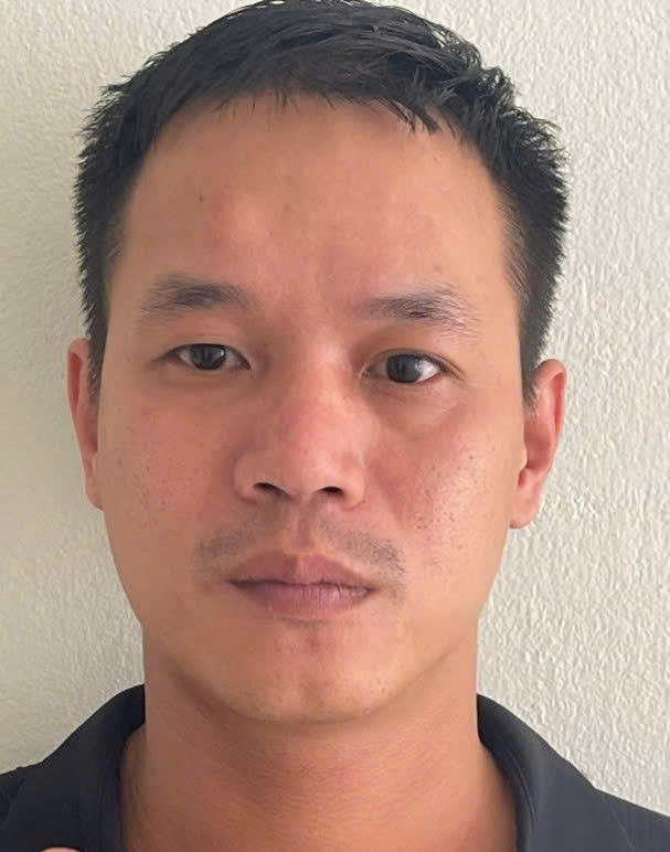 Đối tượng Văn Anh Quốc tại cơ quan Công an. Ảnh: CA Đà Nẵng.