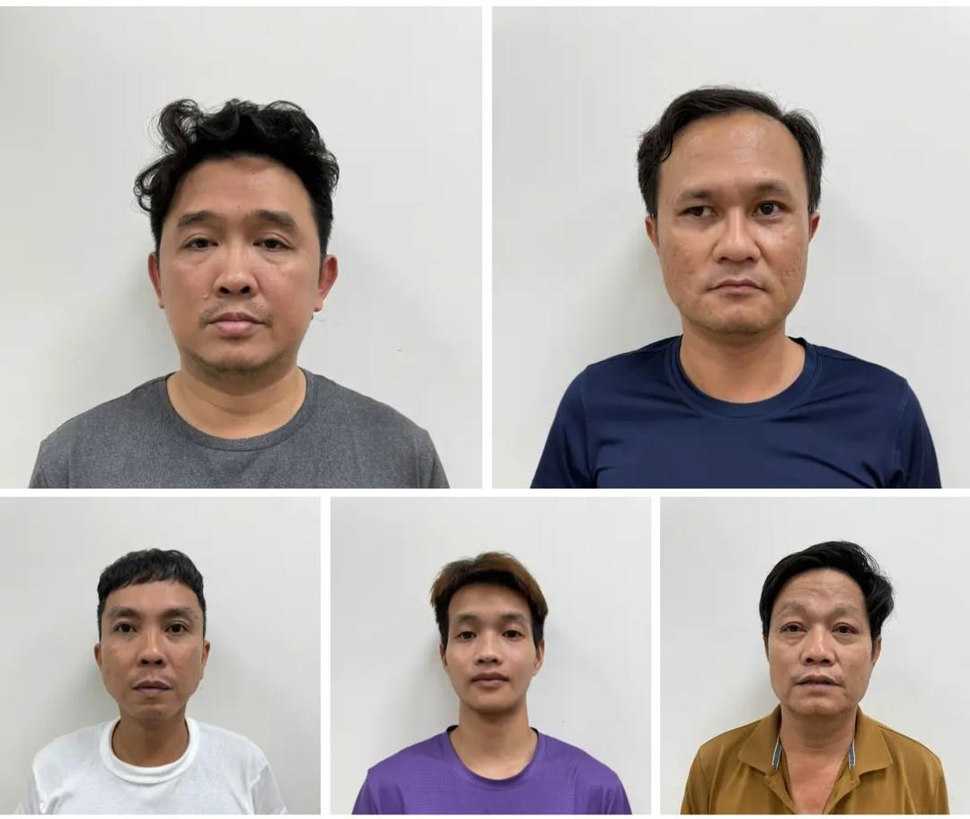 Các đối tượng bị lực lượng Công an bắt giữ. Ảnh: CATP.