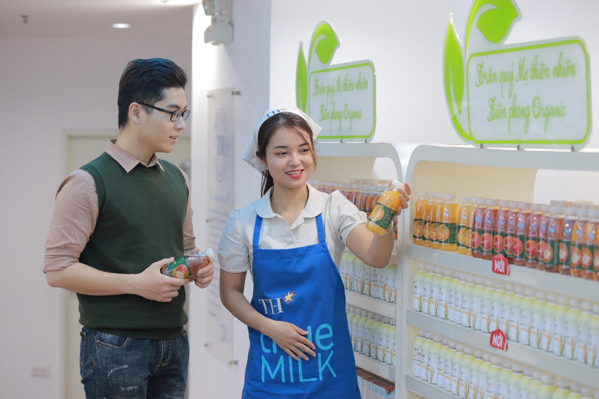 Một số sản phẩm thuộc dòng TH true JUICE không bổ sung đường tinh luyện.