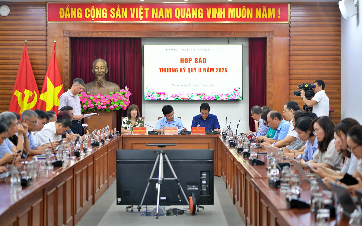 Họp báo thường kỳ quý II Bộ VHTTDL.