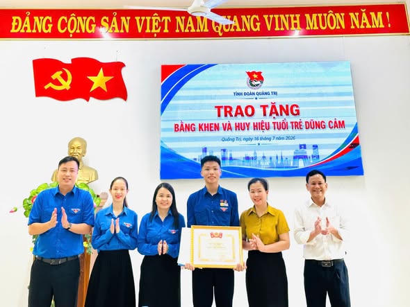 Quang cảnh buổi lễ. Ảnh: Tỉnh đoàn Quảng Trị.