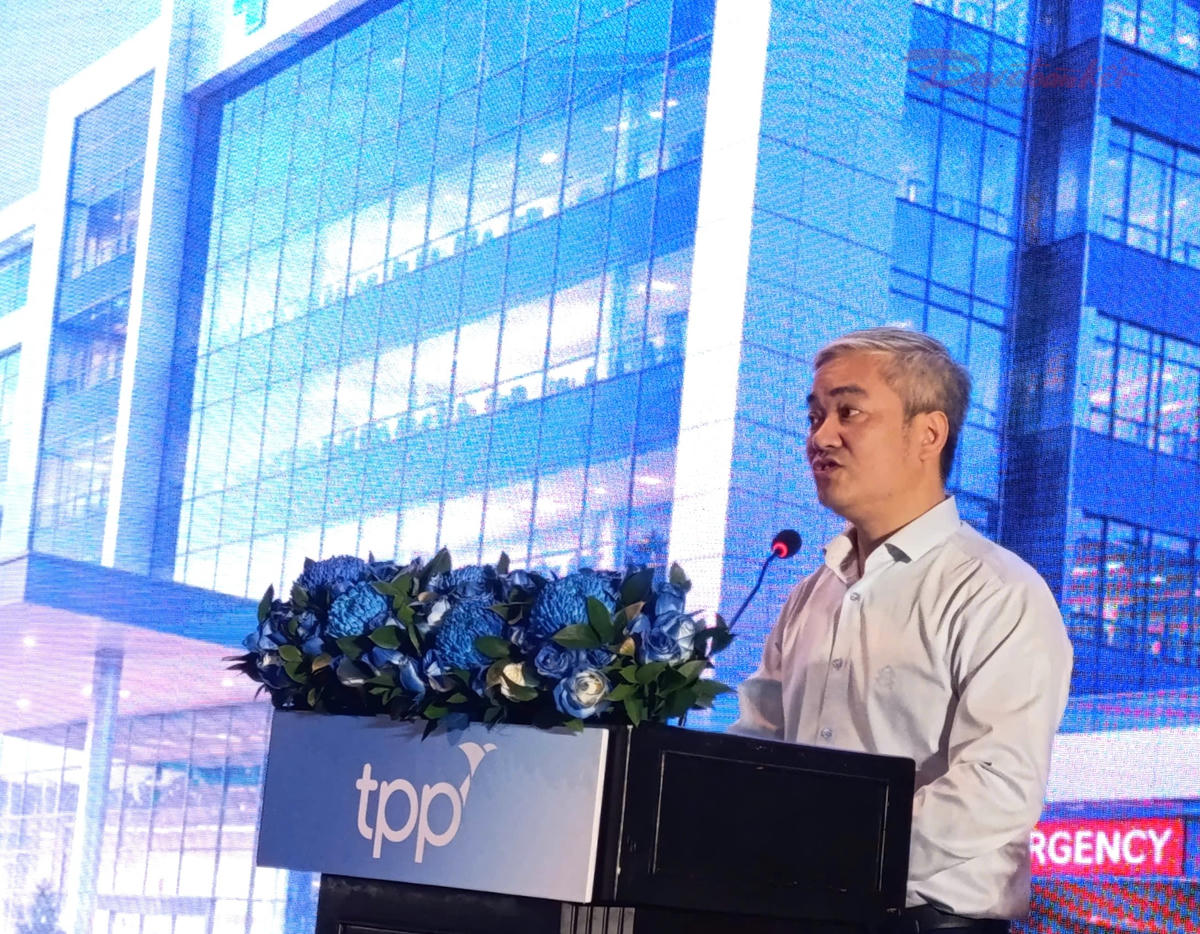 Ông Trần Tuấn Linh, Tổng Biên Tập Báo Sức Khỏe và Đời Sống phát biểu tại hội thảo. Ảnh: T.Luân.