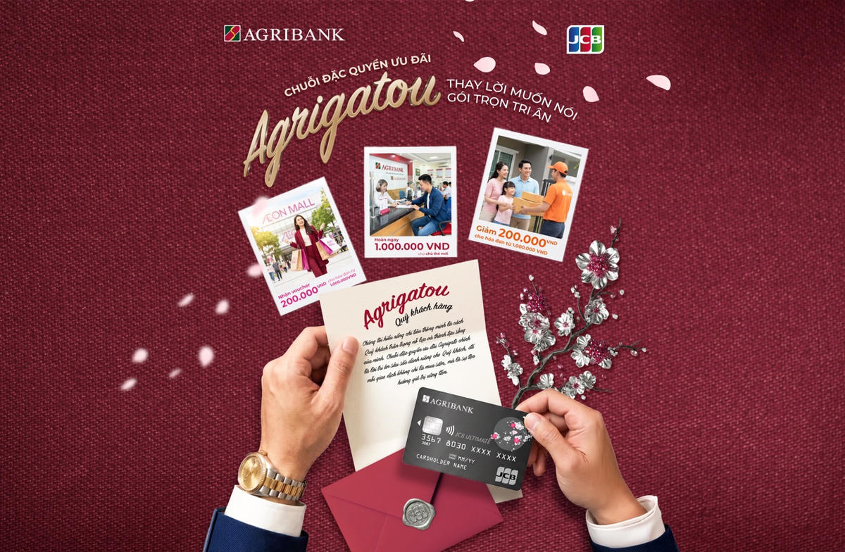 Agrigatou: Thay lời muốn nói - Gói trọn tri ân cùng thẻ Agribank JCB
