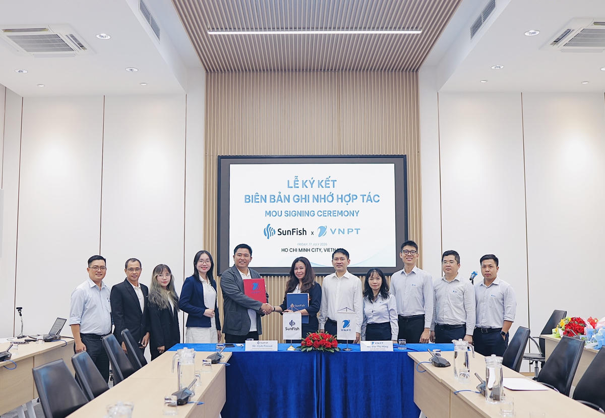 VNPT và Sunfish bắt tay hợp tác thúc đẩy số hóa quản trị nhân sự doanh nghiệp