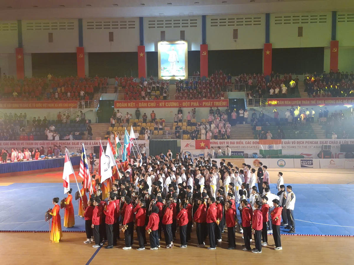 Giải vô địch Pencak Silat châu Á lần thứ 10 thu hút 300 vận động viên. Ảnh: S.X