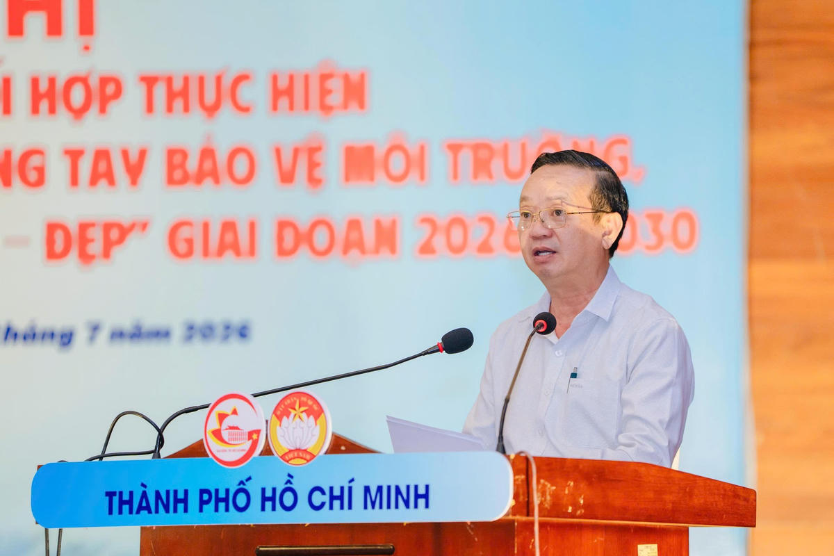 Ông Bùi Minh Thạnh - Phó Chủ tịch UBND TP Hồ Chí Minh phát biểu tại chương trình. Ảnh: MTTP.