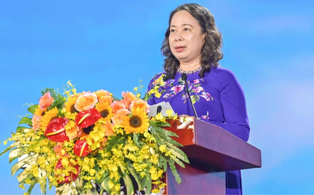 Phó Chủ tịch nước Võ Thị Ánh Xuân phát biểu tại lễ khai mạc Festival Biển Khánh Hòa 2026.