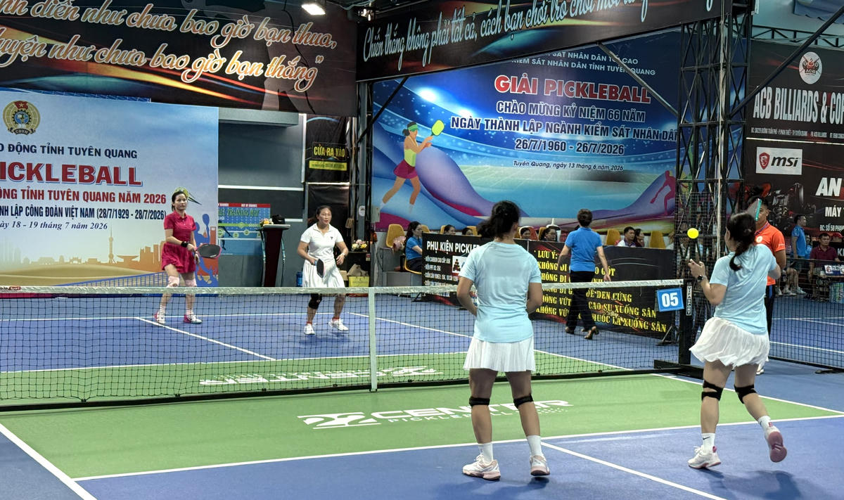 Tuyên Quang: Lan tỏa sức sống công đoàn từ sân Pickleball