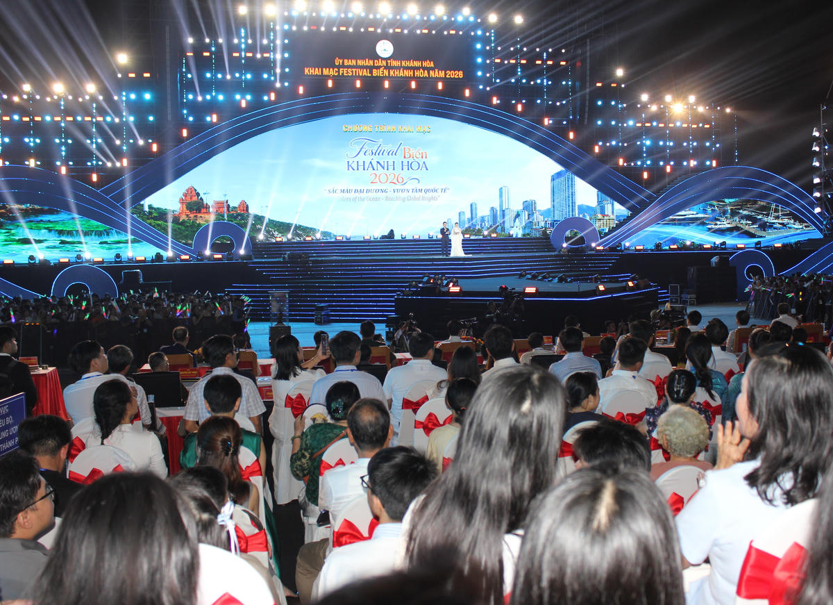 Chương trình lễ khai mạc Festival Biển Khánh Hòa 2026.