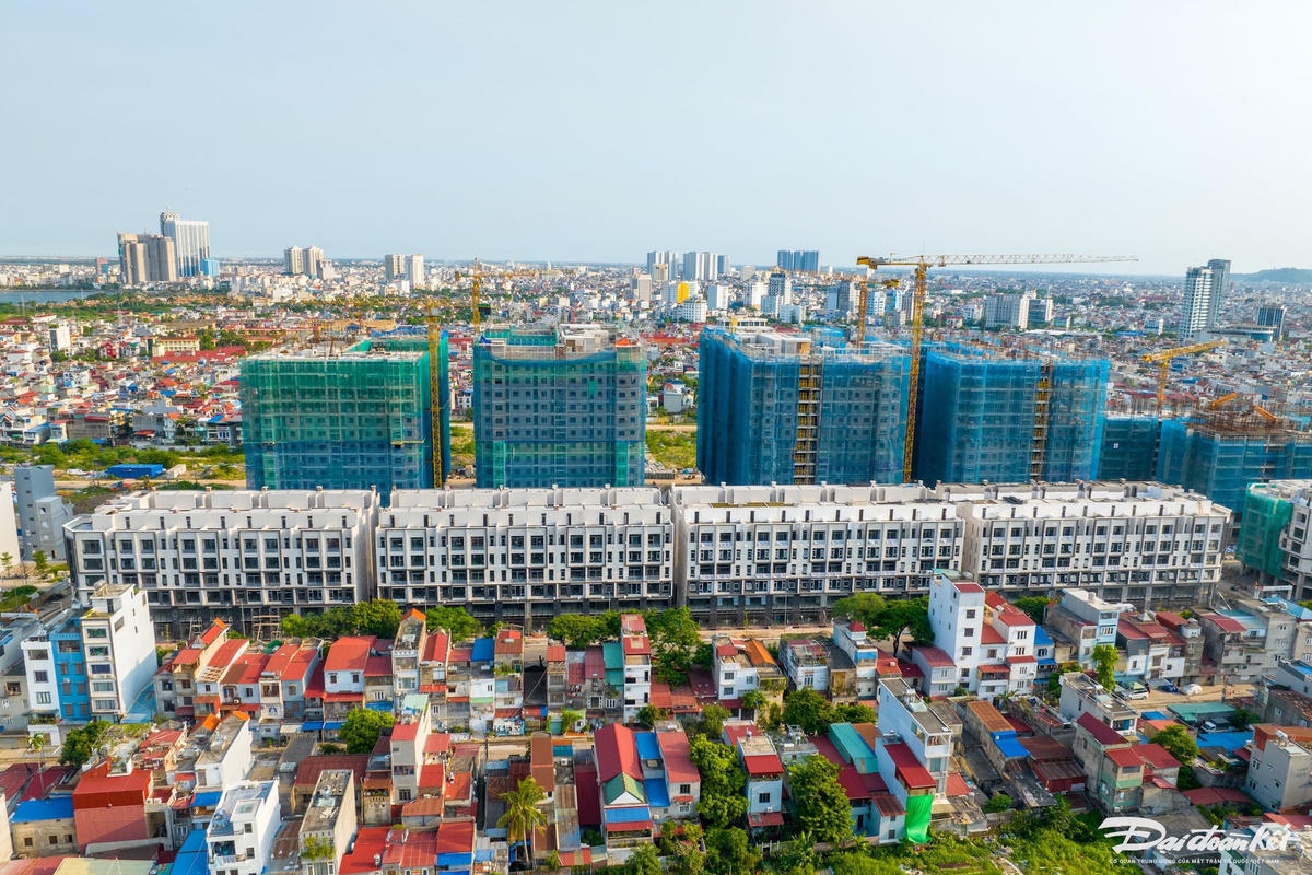 Dự án Nhà ở xã hội Tổng kho 3 Lạc Viên, phường Ngô Quyền, TP Hải Phòng. Ảnh: PT.