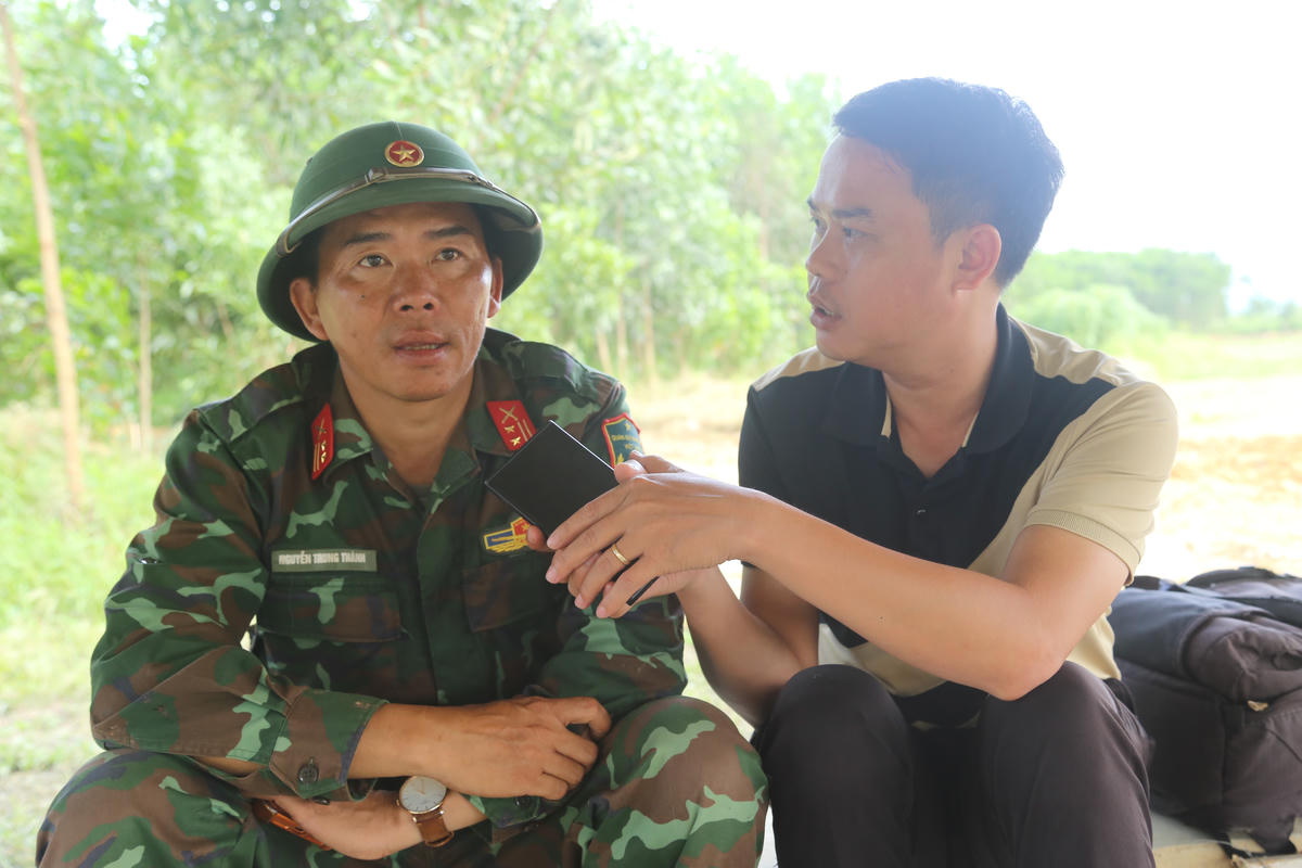 Trung tá Nguyễn Trung Thành - Đội phó Đội 584 chia sẻ về hành trình tìm kiếm, quy tập hài cốt liệt sĩ.
