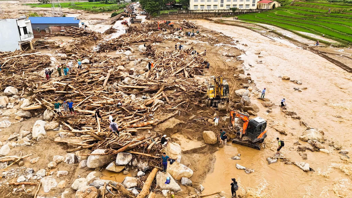 Cũng theo lãnh đạo xã Mường Than, các khu vực bị thiệt hại nặng nề nhất do trận lũ quét gồm bản Chít, Đội 11, bản Nậm Sáng và bản Noong Thăng. Ảnh: Cổng TTĐT xã Mường Than.