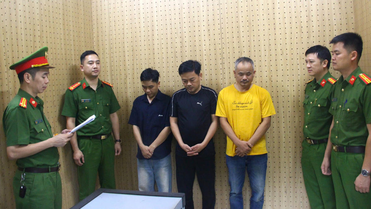 3 đối tượng tại Công an tỉnh Sơn La.
