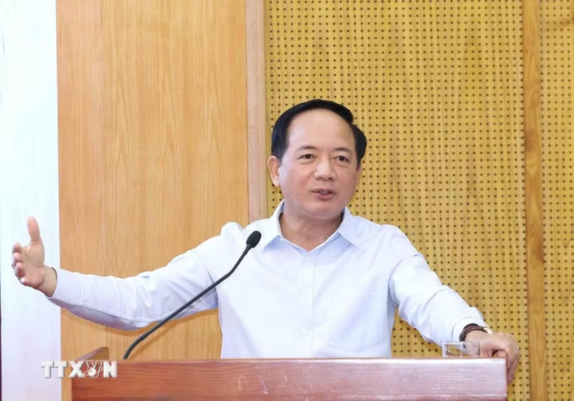 Đồng chí Trịnh Văn Quyết, Ủy viên Bộ Chính trị, Bí thư Trung ương Đảng, Trưởng Ban Tuyên giáo và Dân vận Trung ương. (Ảnh: Phương Hoa/TTXVN).