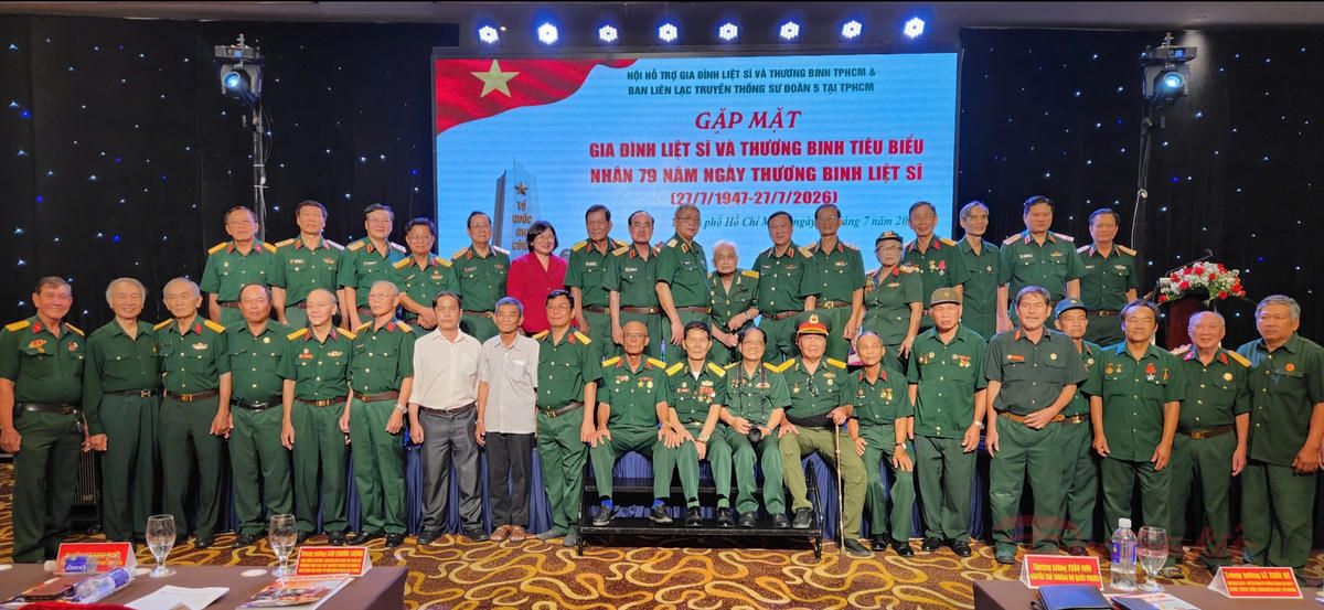 Quang cảnh chương trình gặp mặt gia đình liệt sĩ và thương binh tiêu biểu năm 2026. Ảnh: H.Lê.