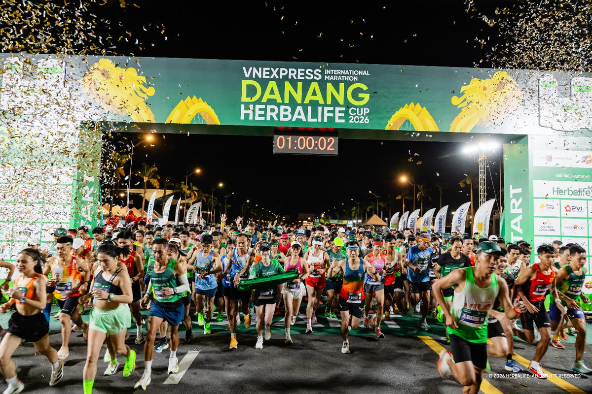VnExpress Đà Nẵng International Marathon Herbalife Cup 2026 quy tụ 13.000 runner tranh tài