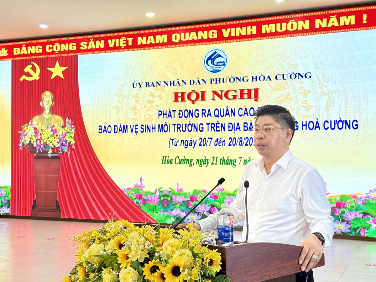 Ông Trương Thanh Dũng, Chủ tịch UBND phường Hòa Cường. Ảnh: Nguyễn Tú.