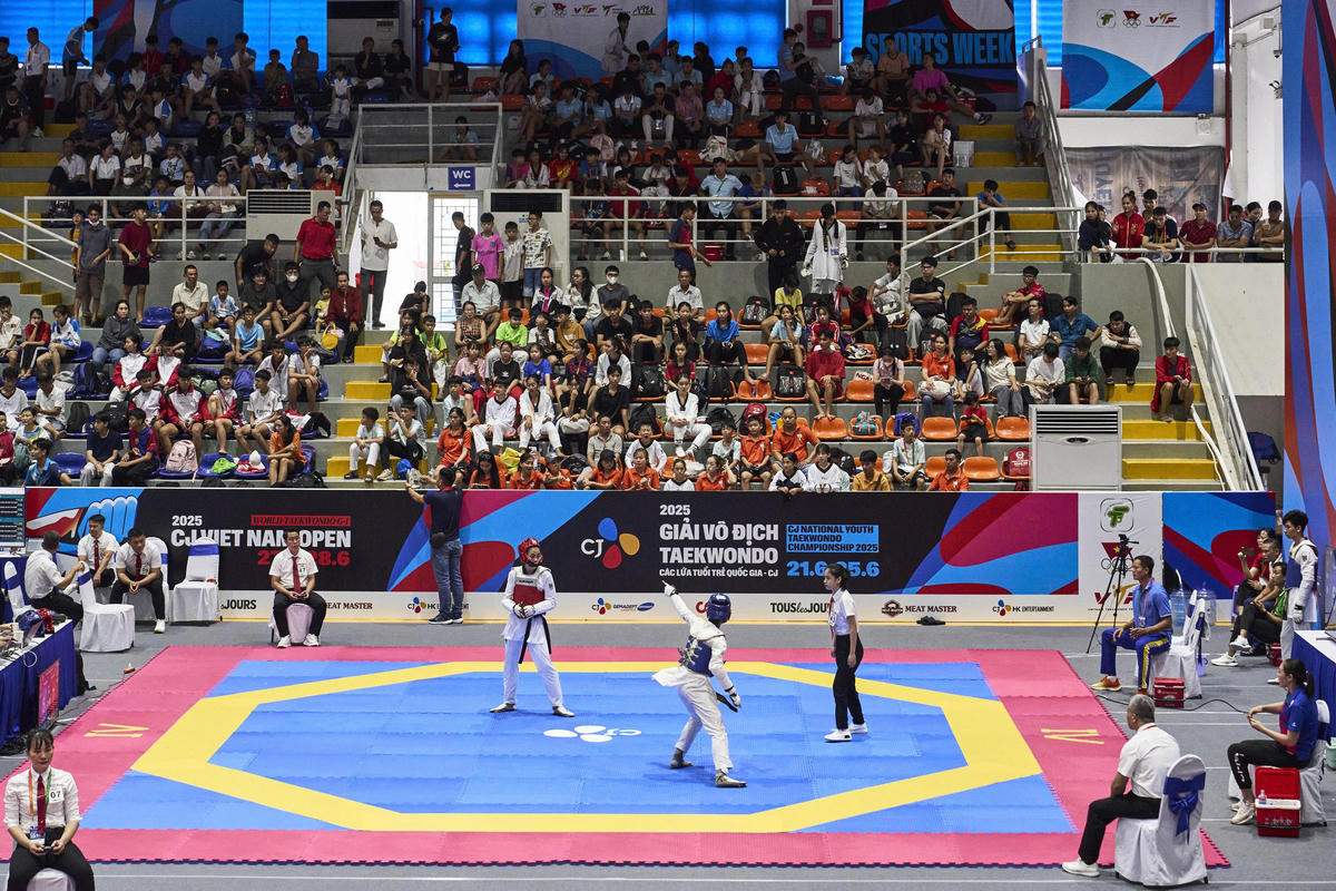 Hơn 1.000 vận động viên tham gia Giải vô địch taekwondo thanh thiếu niên quốc gia CJ 2026