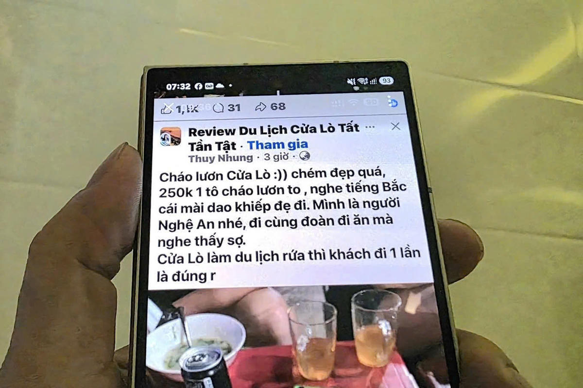 Nghệ An: Xác minh phản ánh bát cháo lươn 250.000 đồng ở Cửa Lò