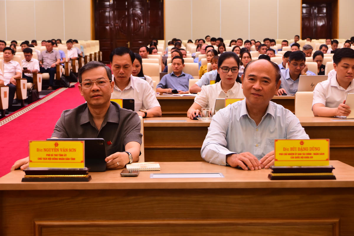  Ông Nguyễn Văn Sơn, Phó Bí thư Tỉnh ủy, Chủ tịch HĐND tỉnh Tuyên Quang dự Hội nghị. Ảnh: Xuân Trường.