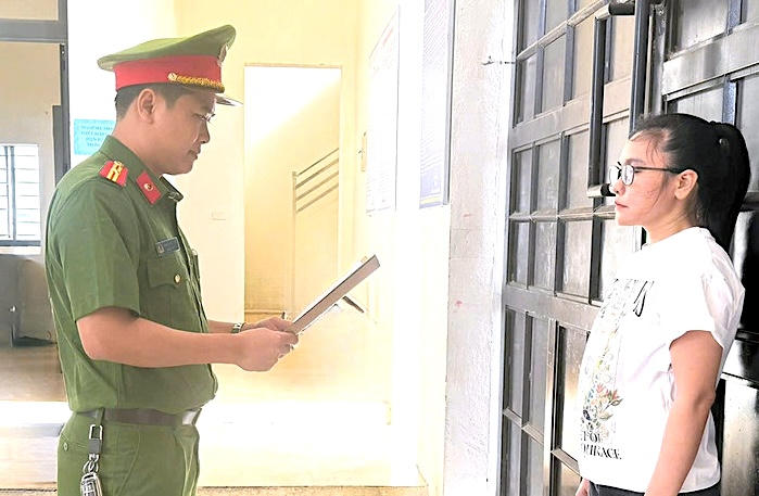 Đối tượng Võ Thị Phương Anh bị khởi tố. Ảnh: CAHT.