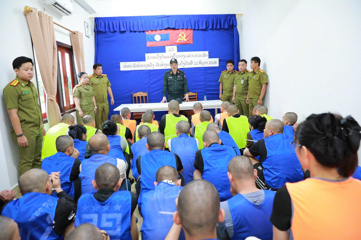 Công an Lai Châu triệt phá đường dây lừa đảo xuyên biên giới, bắt giữ 40 ​​người